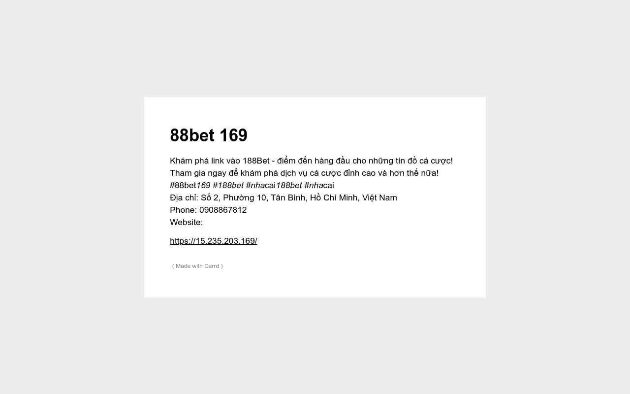 88bet 169